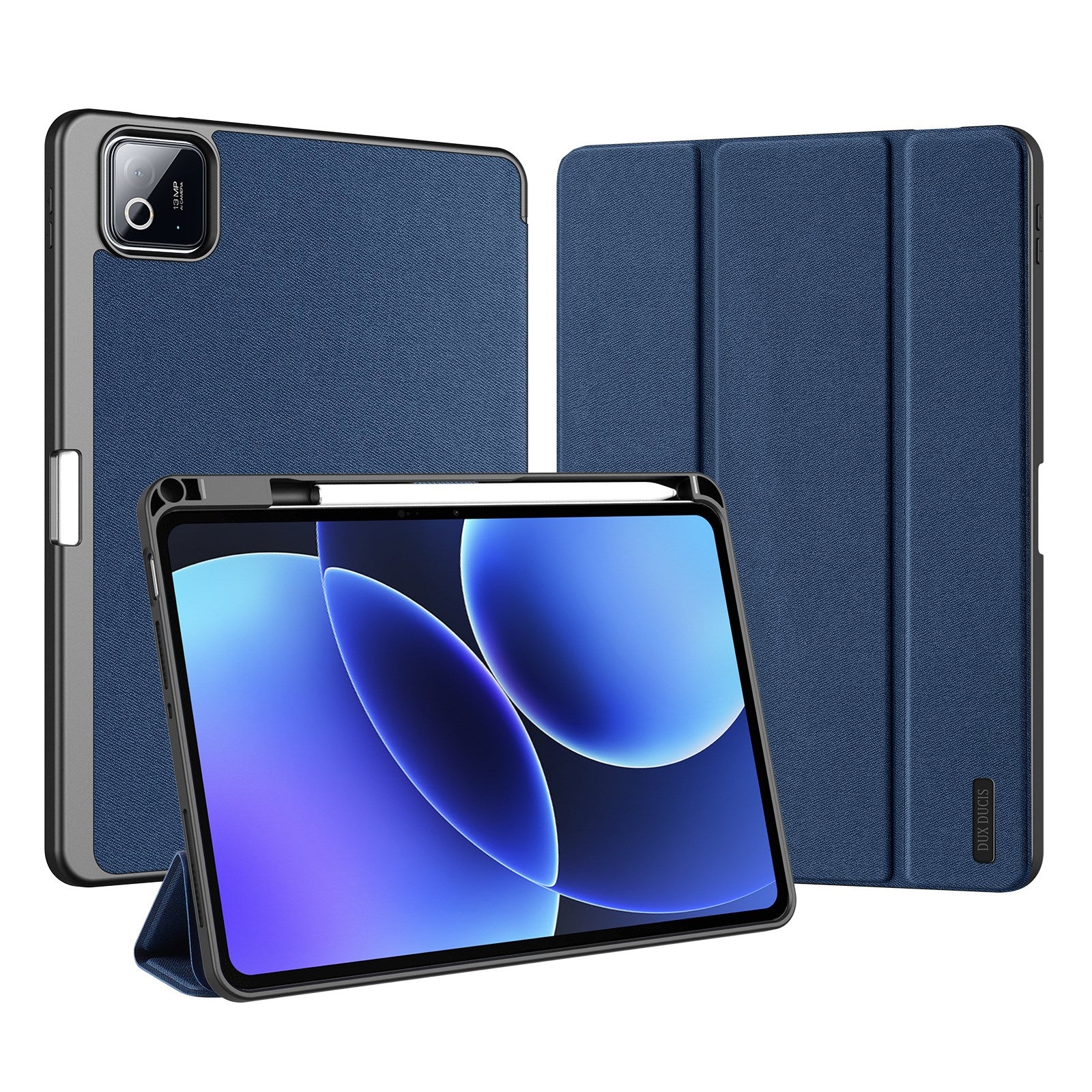Xiaomi Pad 8 / 8 Pro / 7 / 7 Pro DUX DUCIS Tri-Fold Kunstlæder Flip Cover - Blå