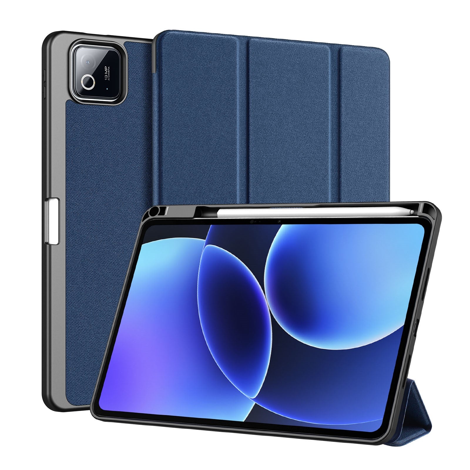 Xiaomi Pad 8 / 8 Pro / 7 / 7 Pro DUX DUCIS Tri-Fold Kunstlæder Flip Cover - Blå