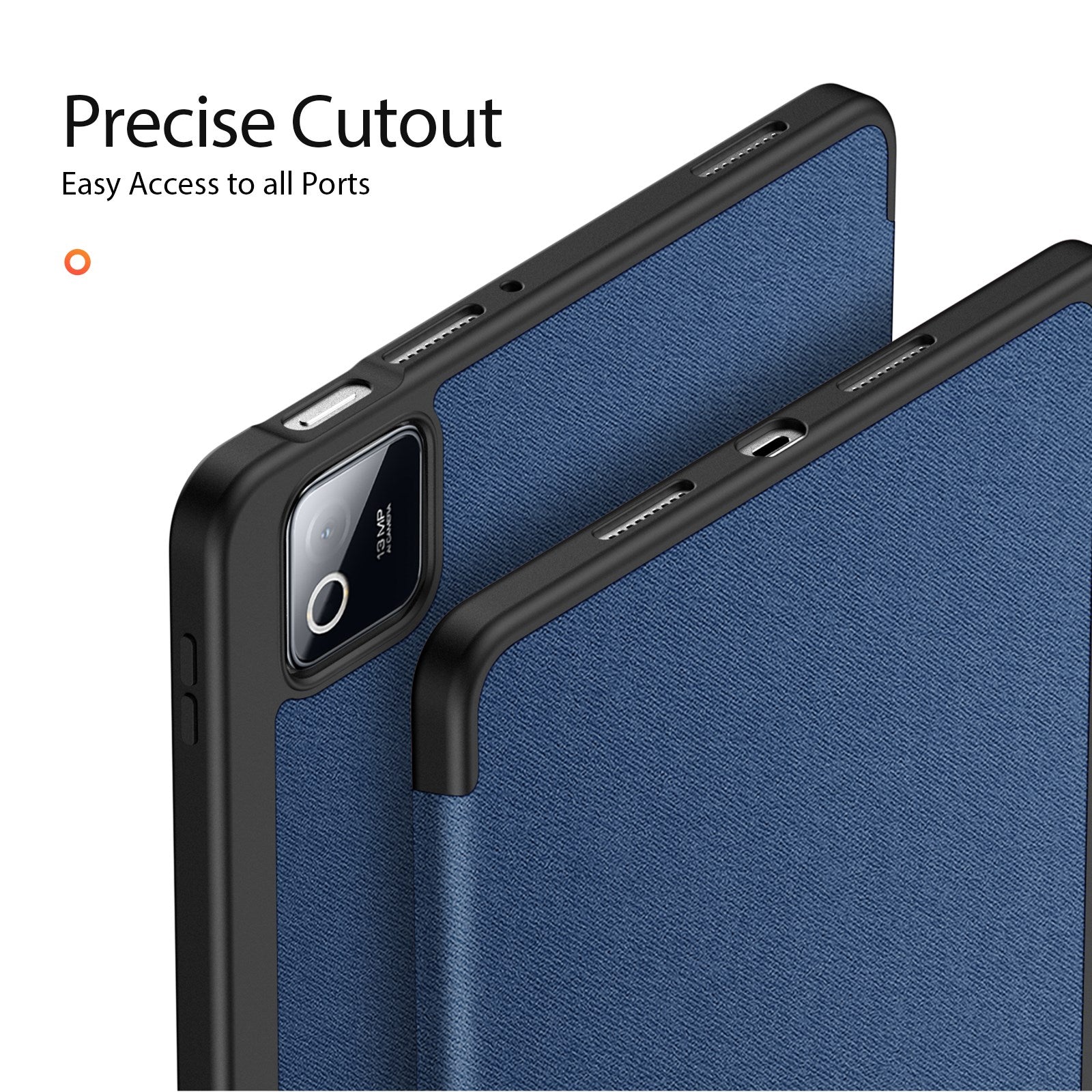 Xiaomi Pad 8 / 8 Pro / 7 / 7 Pro DUX DUCIS Tri-Fold Kunstlæder Flip Cover - Blå