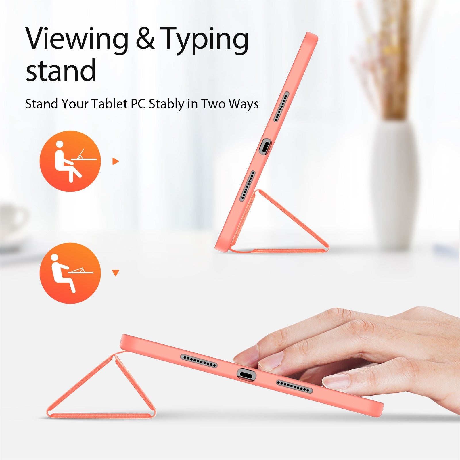 Xiaomi Pad 8 / 8 Pro / 7 / 7 Pro DUX DUCIS Tri-Fold Kunstlæder Flip Cover - Lyserød