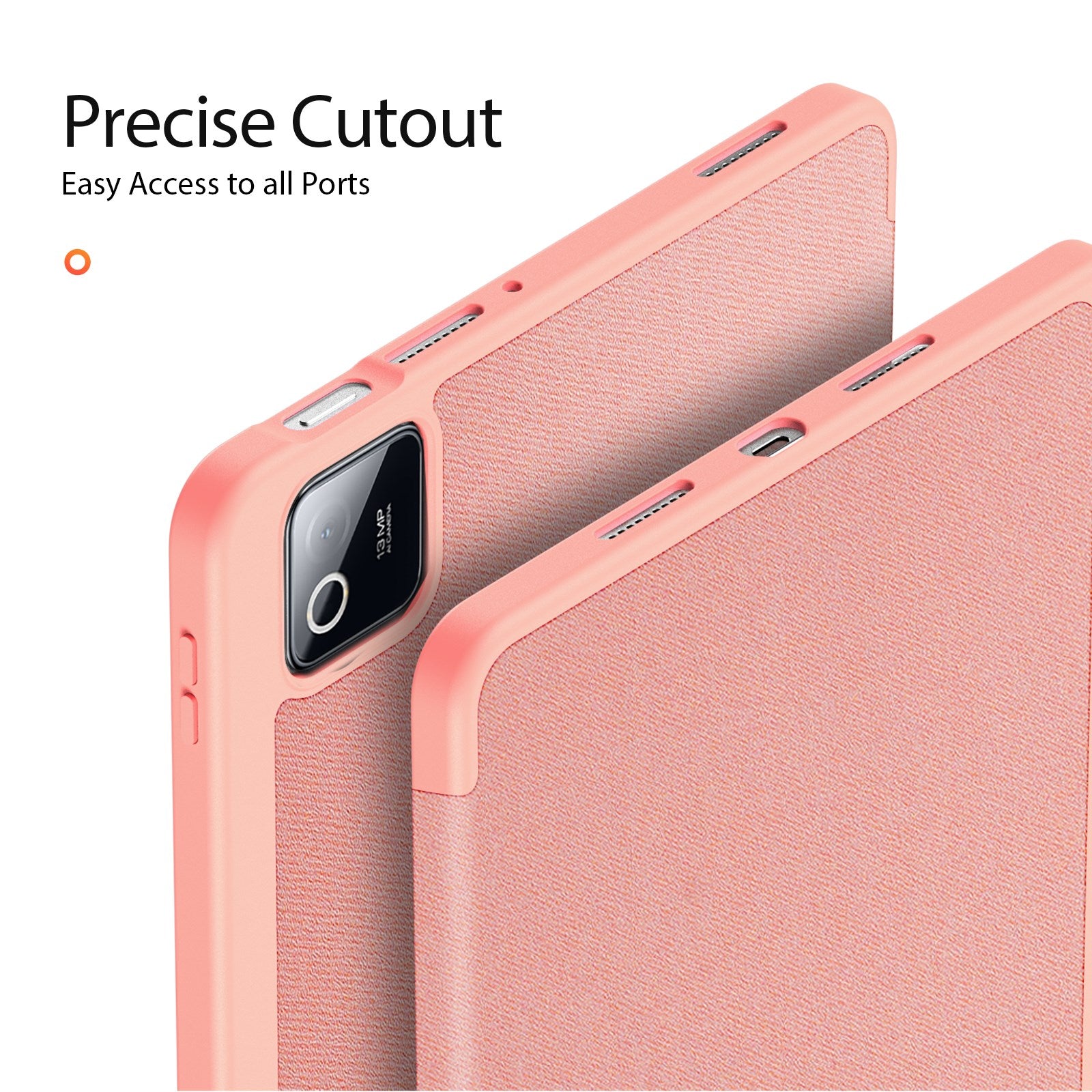 Xiaomi Pad 8 / 8 Pro / 7 / 7 Pro DUX DUCIS Tri-Fold Kunstlæder Flip Cover - Lyserød