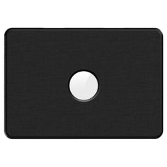 MacBook Neo 13 A18 Pro (2026) EIDERWOOD Cover m. Udskæring til Logo & Ståfunktion - Sort