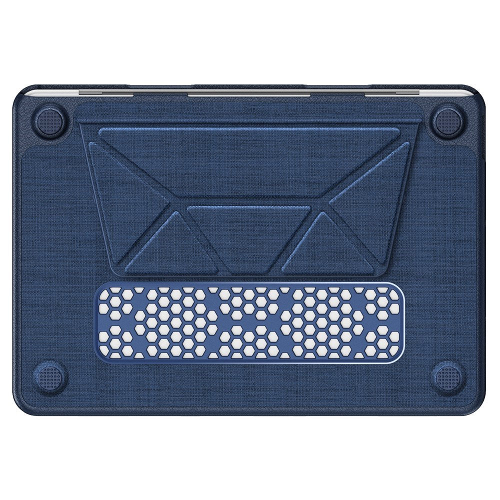 MacBook Neo 13 A18 Pro (2026) EIDERWOOD Cover m. Udskæring til Logo & Ståfunktion - Blå