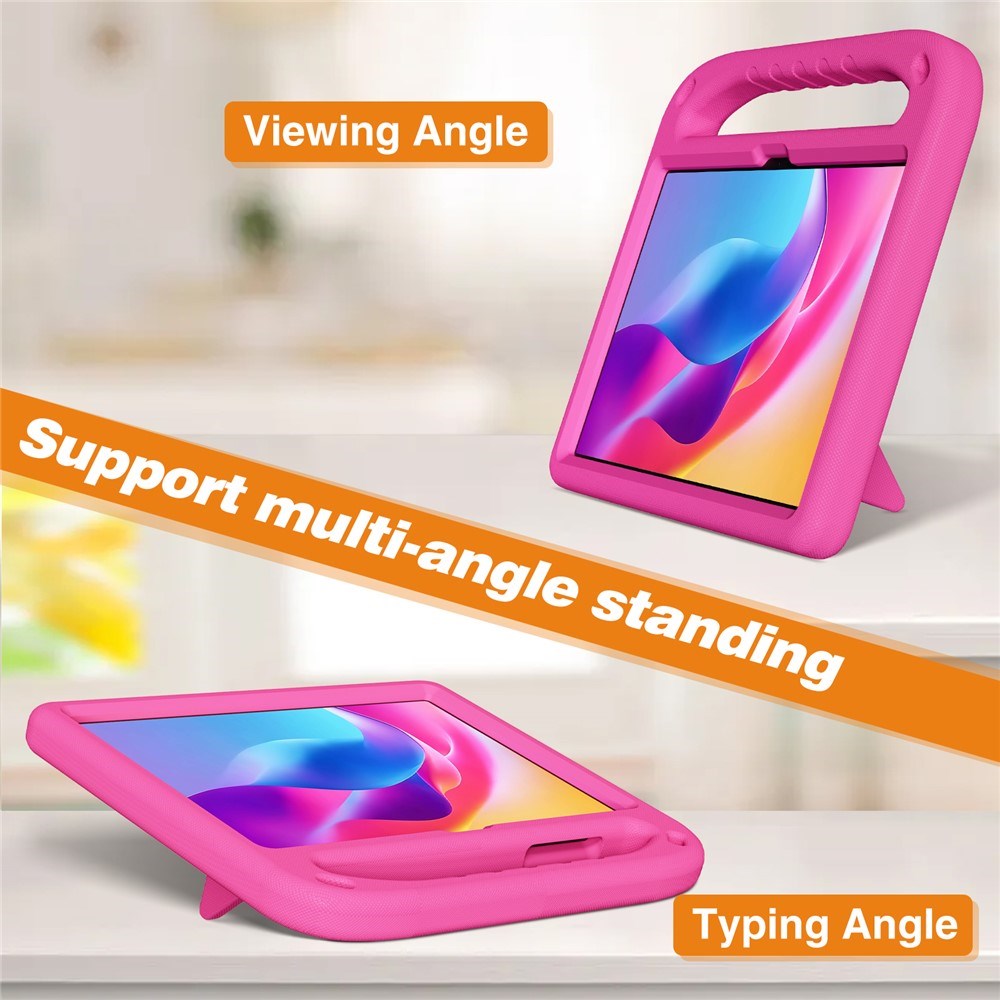 TCL Tab 10L Gen 4 EIDERWOOD Børne Cover m. Håndtag & Stander - Lyserød
