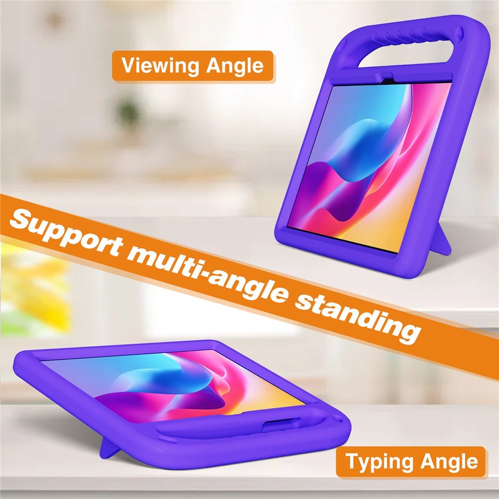 TCL Tab 10L Gen 4 EIDERWOOD Børne Cover m. Håndtag & Stander - Lilla