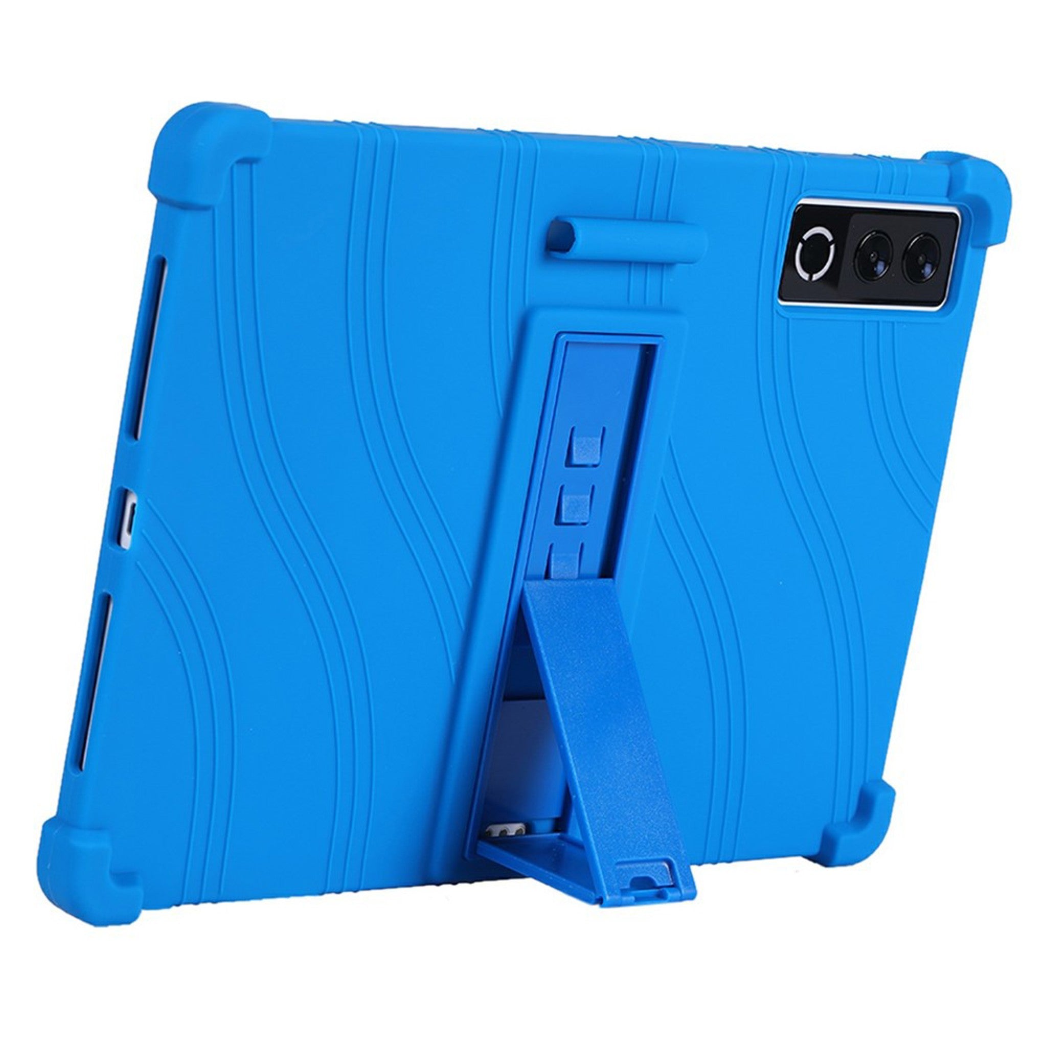 Lenovo Yoga Tab Plus Gen 2 13" EIDERWOOD Robust Silikone Cover m. Justerbar Kickstand & Stødabsorberende Hjørner - Blå