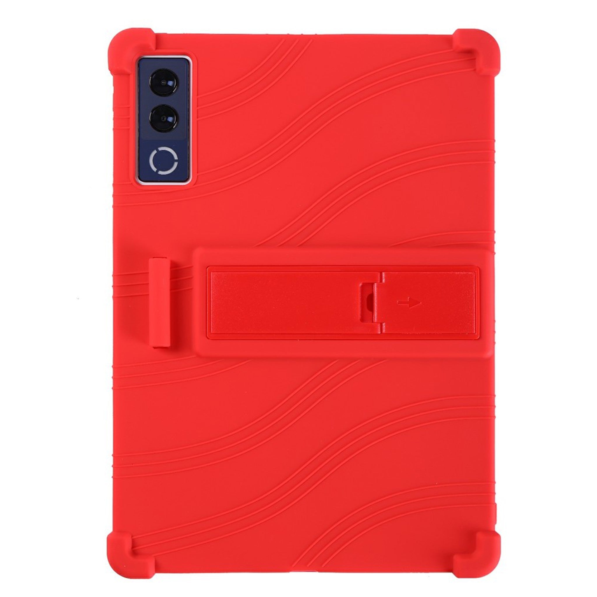 Lenovo Yoga Tab Plus Gen 2 13" EIDERWOOD Robust Silikone Cover m. Justerbar Kickstand & Stødabsorberende Hjørner - Rød
