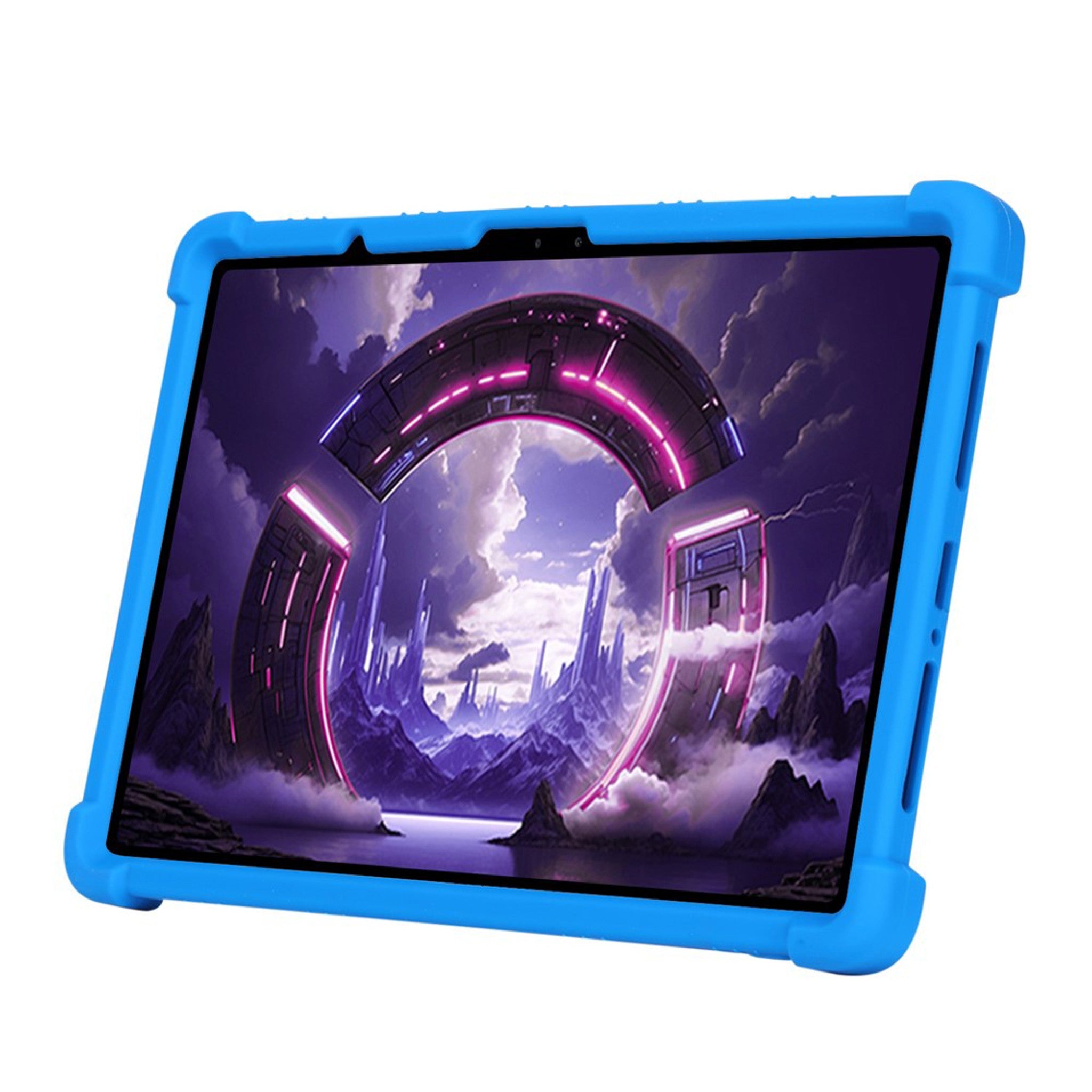 Lenovo Yoga Tab Gen 2 11.1" EIDERWOOD Robust Silikone Cover m. Justerbar Kickstand & Stødabsorberende Hjørner - Blå
