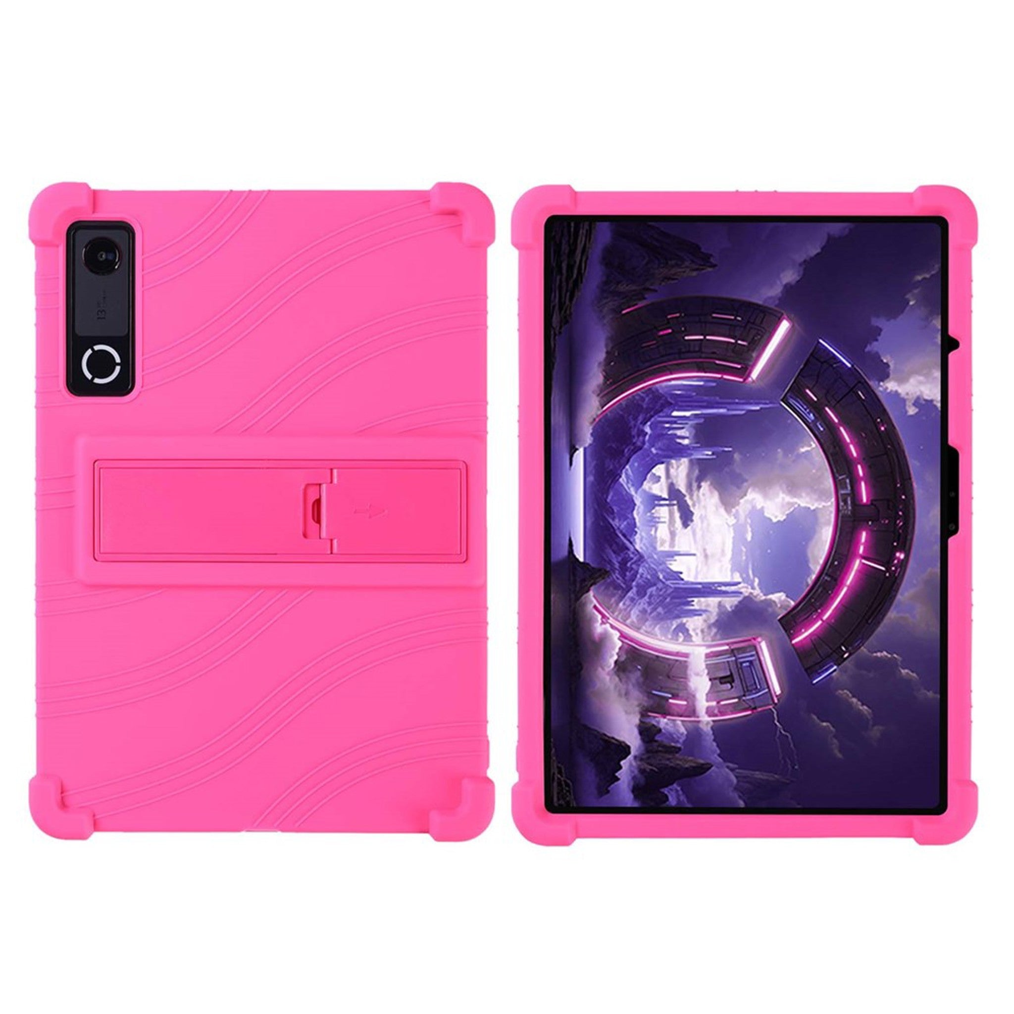 Lenovo Yoga Tab Gen 2 11.1" EIDERWOOD Robust Silikone Cover m. Justerbar Kickstand & Stødabsorberende Hjørner - Lyserød