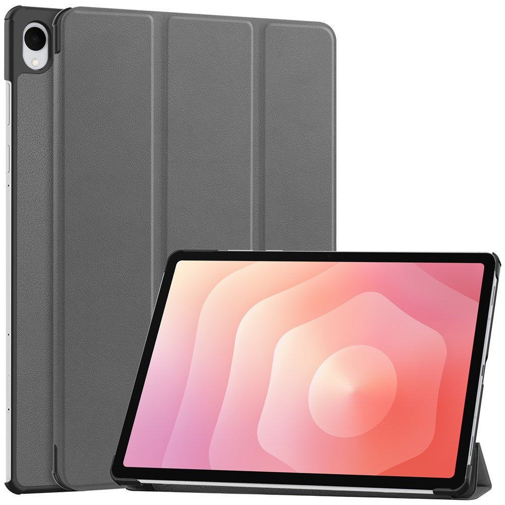 Samsung Galaxy Tab S12+ (Plus) EIDERWOOD Kunstlæder Flip Cover m. Ståfunktion - Grå