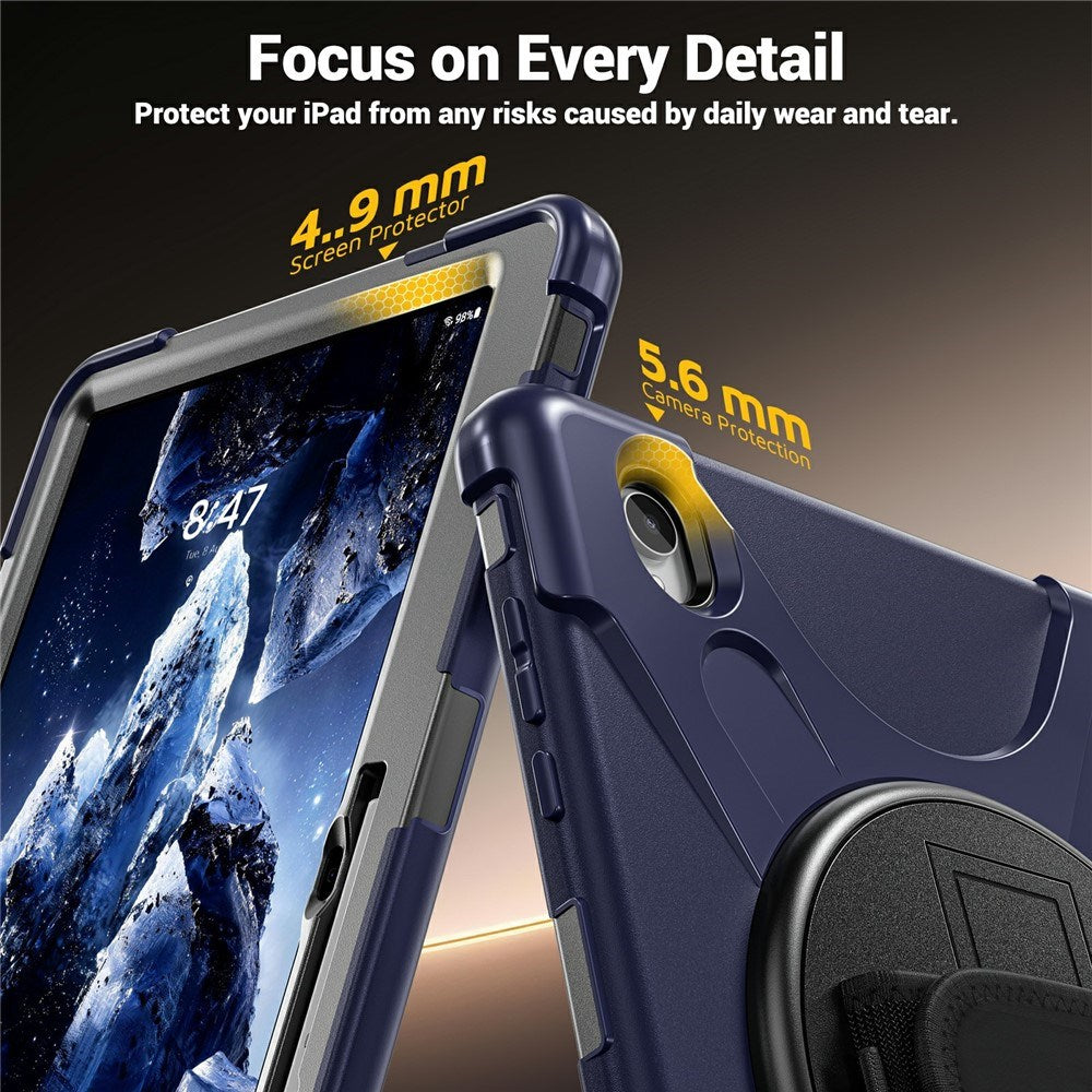 Samsung Galaxy Tab S12+ (Plus) EIDERWOOD Hybrid Håndværker Cover m. Kickstand - Mørkeblå