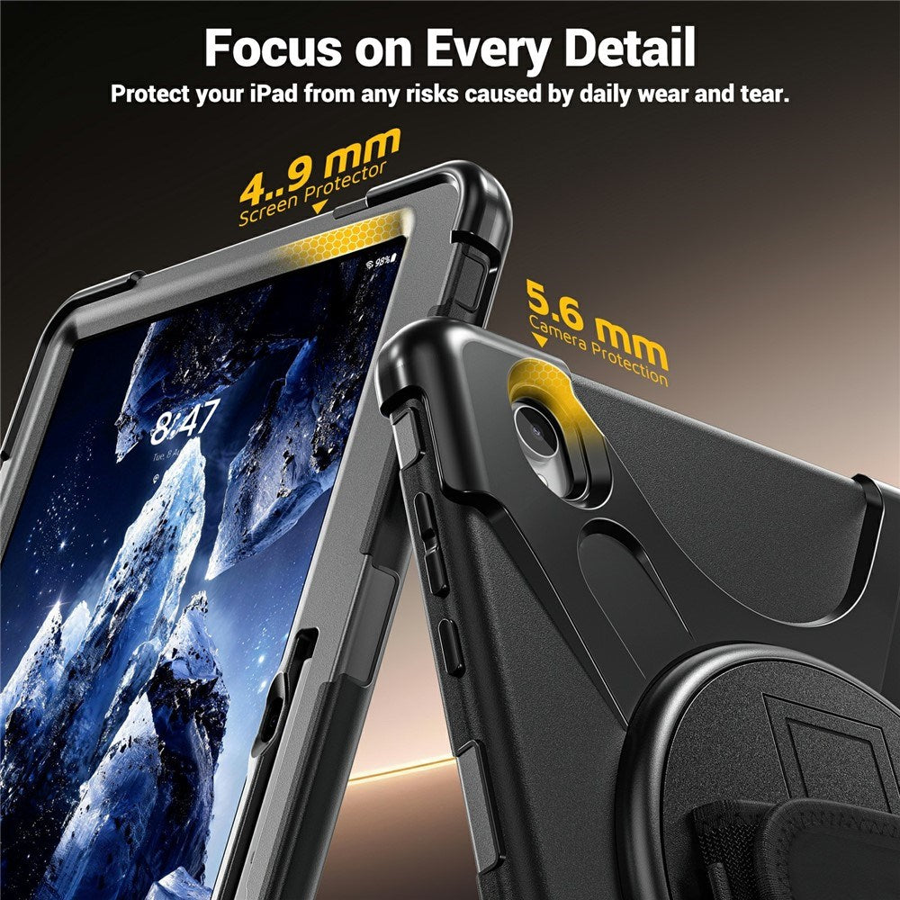 Samsung Galaxy Tab S12+ (Plus) EIDERWOOD Hybrid Håndværker Cover m. Kickstand - Sort