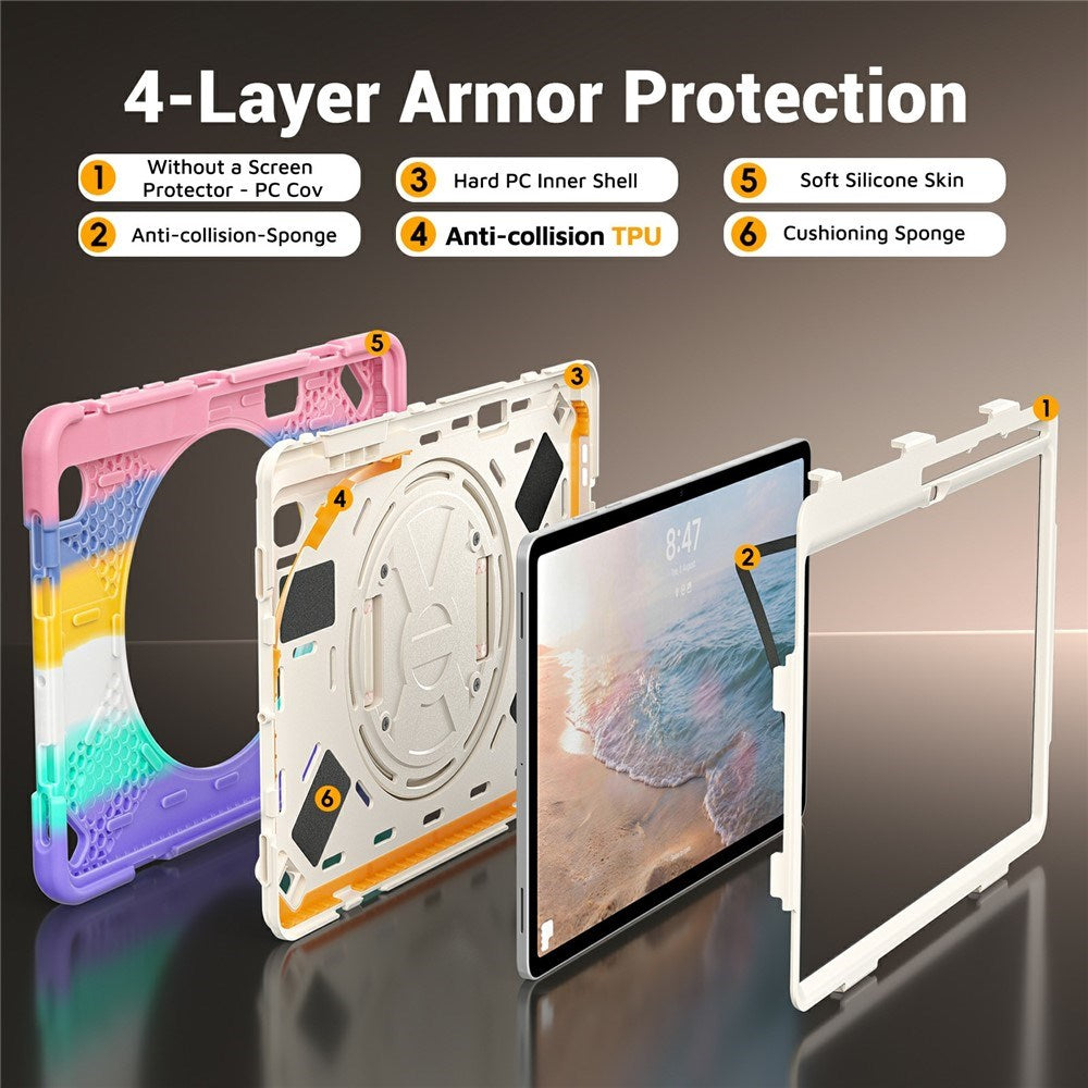 Samsung Galaxy Tab S12+ (Plus) EIDERWOOD Hybrid Håndværker Cover m. Kickstand - Multi