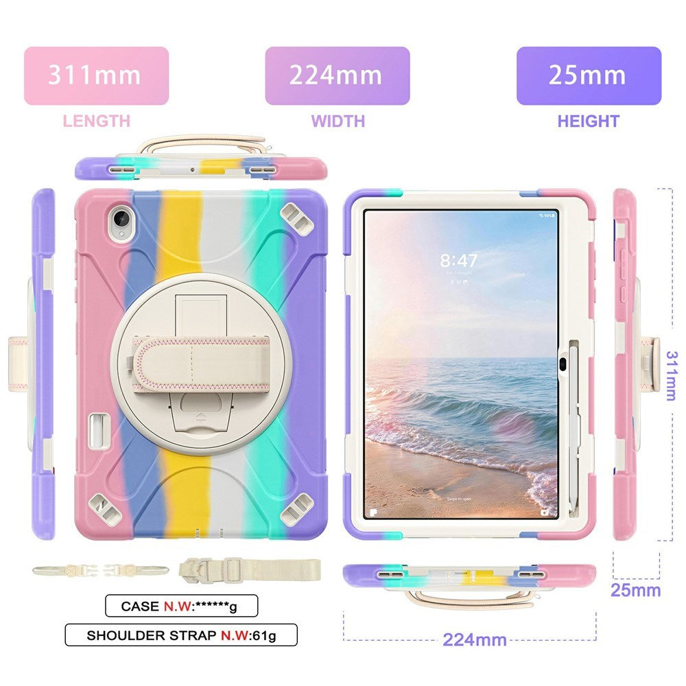 Samsung Galaxy Tab S12+ (Plus) EIDERWOOD Hybrid Håndværker Cover m. Kickstand - Multi