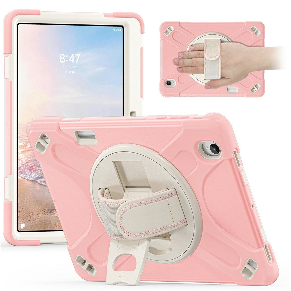Samsung Galaxy Tab S12+ (Plus) EIDERWOOD Hybrid Håndværker Cover m. Kickstand - Lyserød
