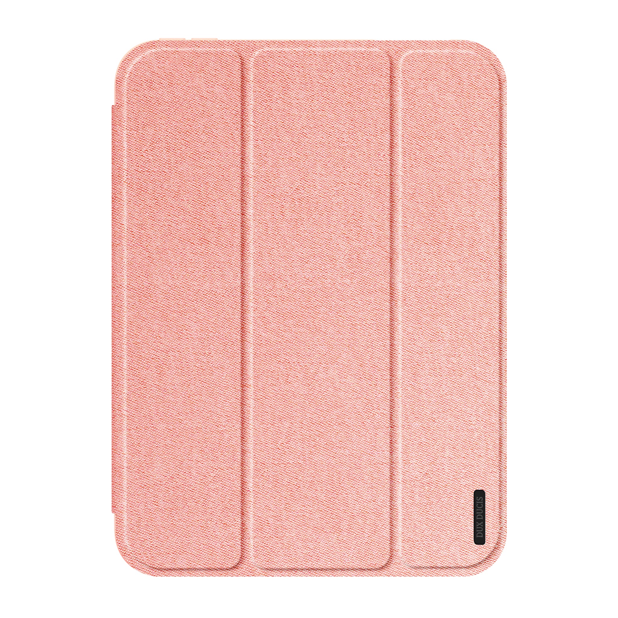 iPad Mini (2026) 8. Gen. DUX DUCIS DOMO Tri-Fold Kunstlæder Flip Cover - Lyserød