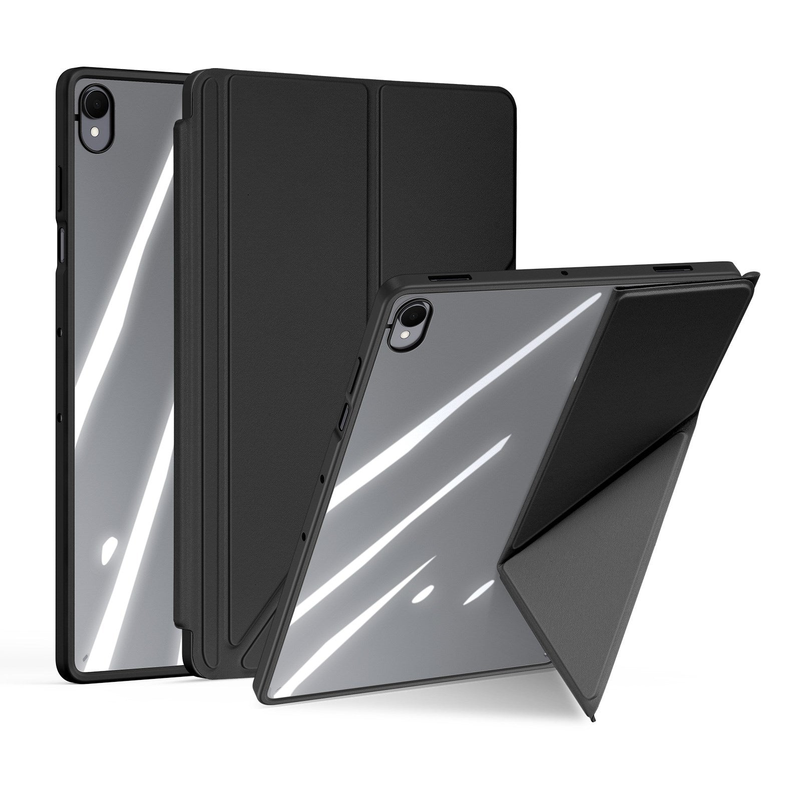 Samsung Galaxy Tab S12+ (Plus) DUX DUCIS Origami Hybrid Kunstlæder Flip Cover - Sort