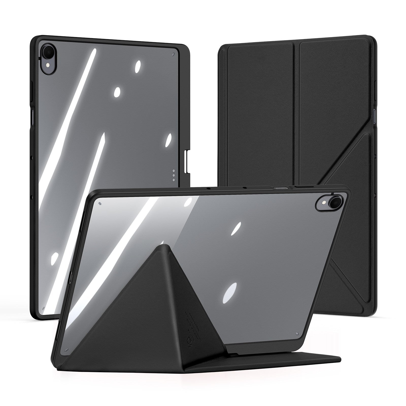Samsung Galaxy Tab S12+ (Plus) DUX DUCIS Origami Hybrid Kunstlæder Flip Cover - Sort