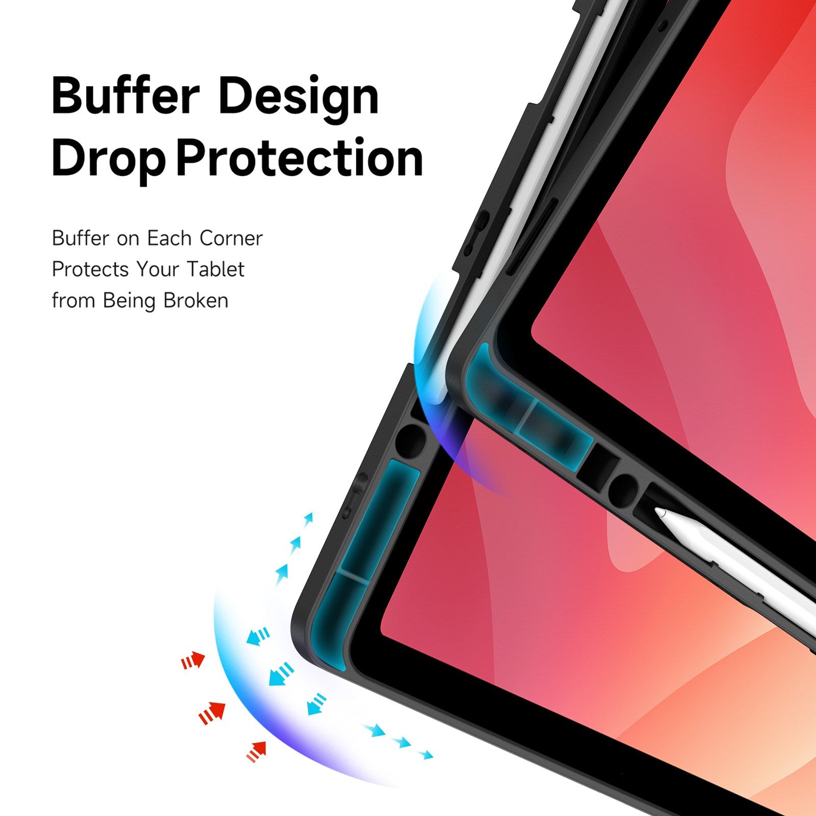 Samsung Galaxy Tab S12+ (Plus) DUX DUCIS Origami Hybrid Kunstlæder Flip Cover - Sort