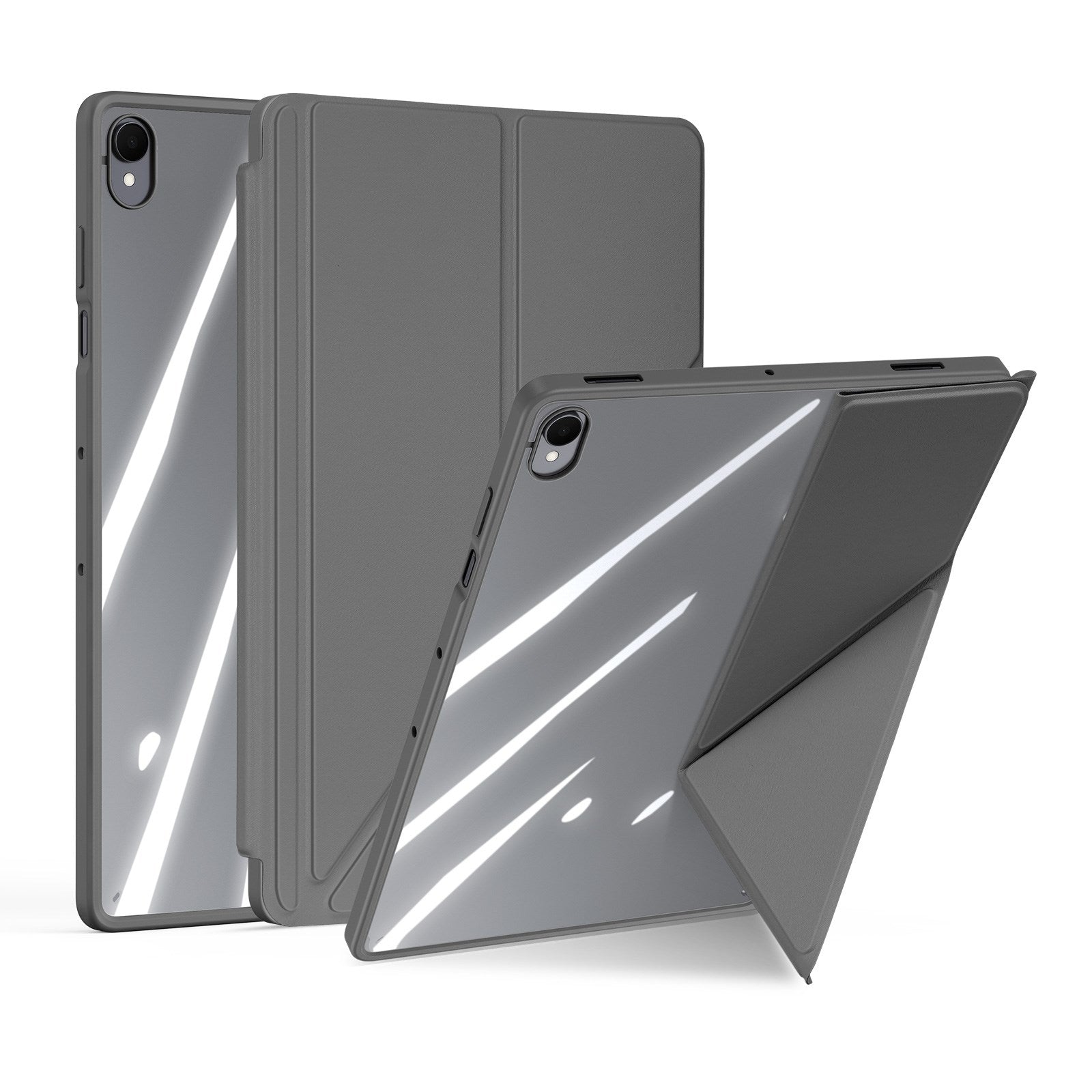 Samsung Galaxy Tab S12+ (Plus) DUX DUCIS Origami Hybrid Kunstlæder Flip Cover - Grå