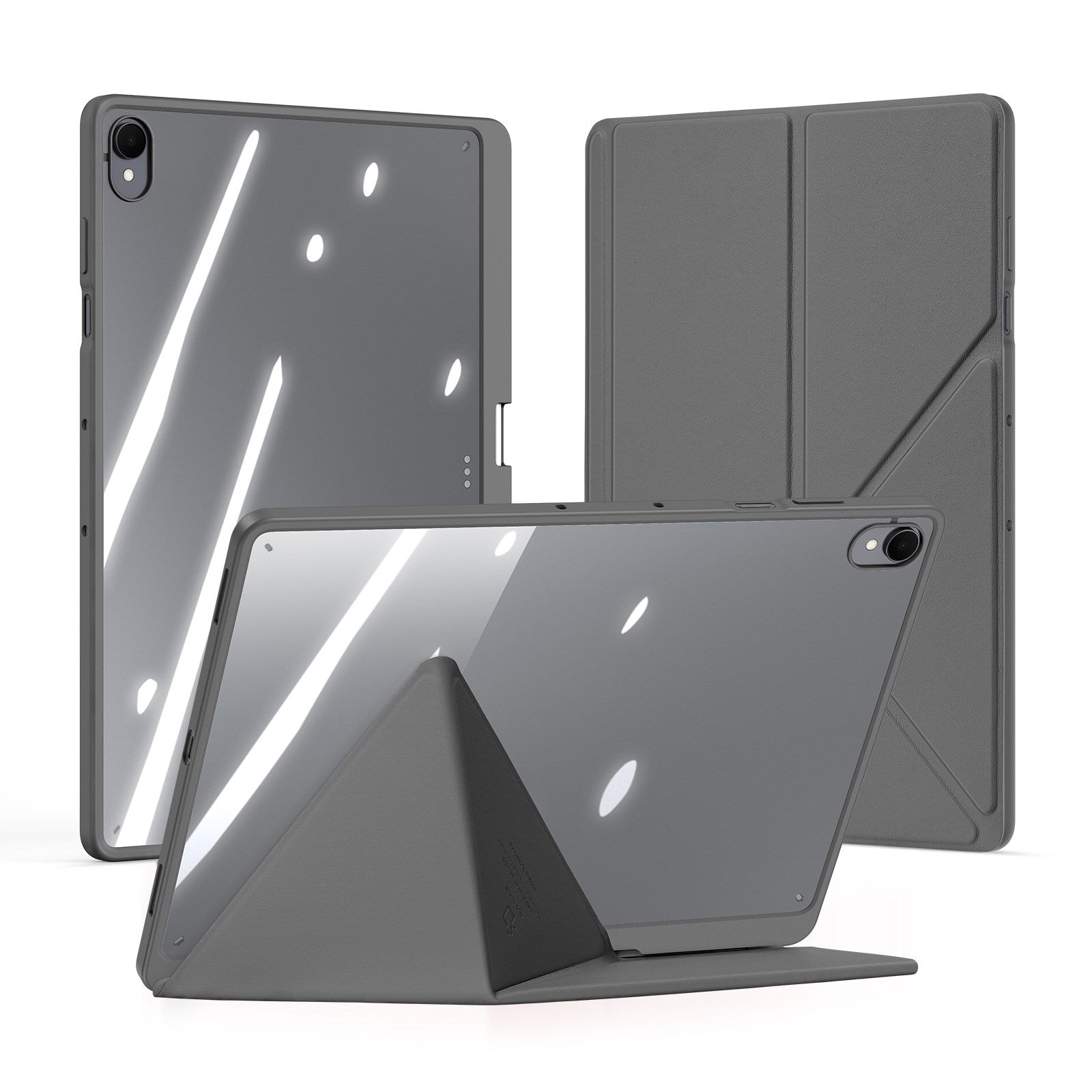 Samsung Galaxy Tab S12+ (Plus) DUX DUCIS Origami Hybrid Kunstlæder Flip Cover - Grå