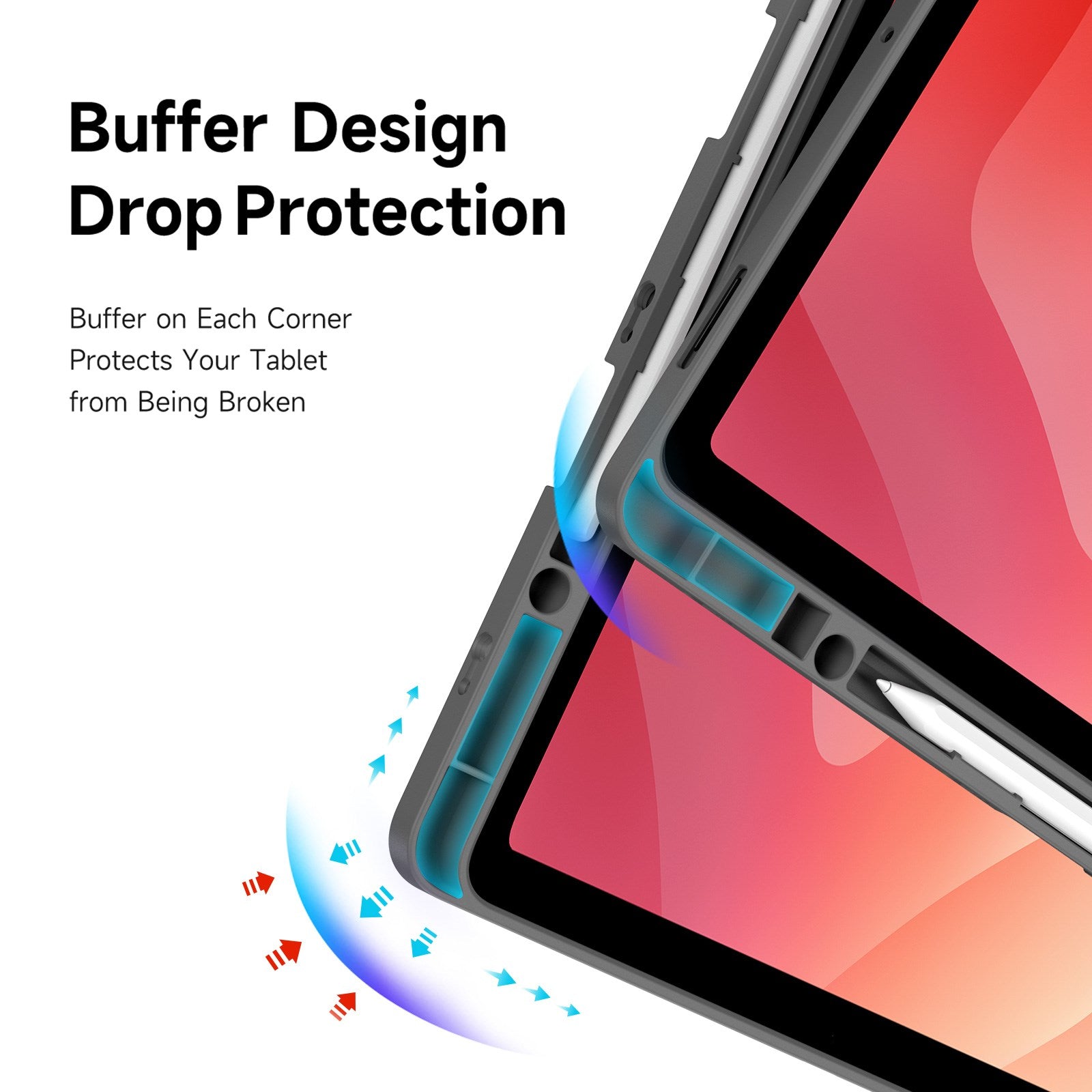 Samsung Galaxy Tab S12+ (Plus) DUX DUCIS Origami Hybrid Kunstlæder Flip Cover - Grå
