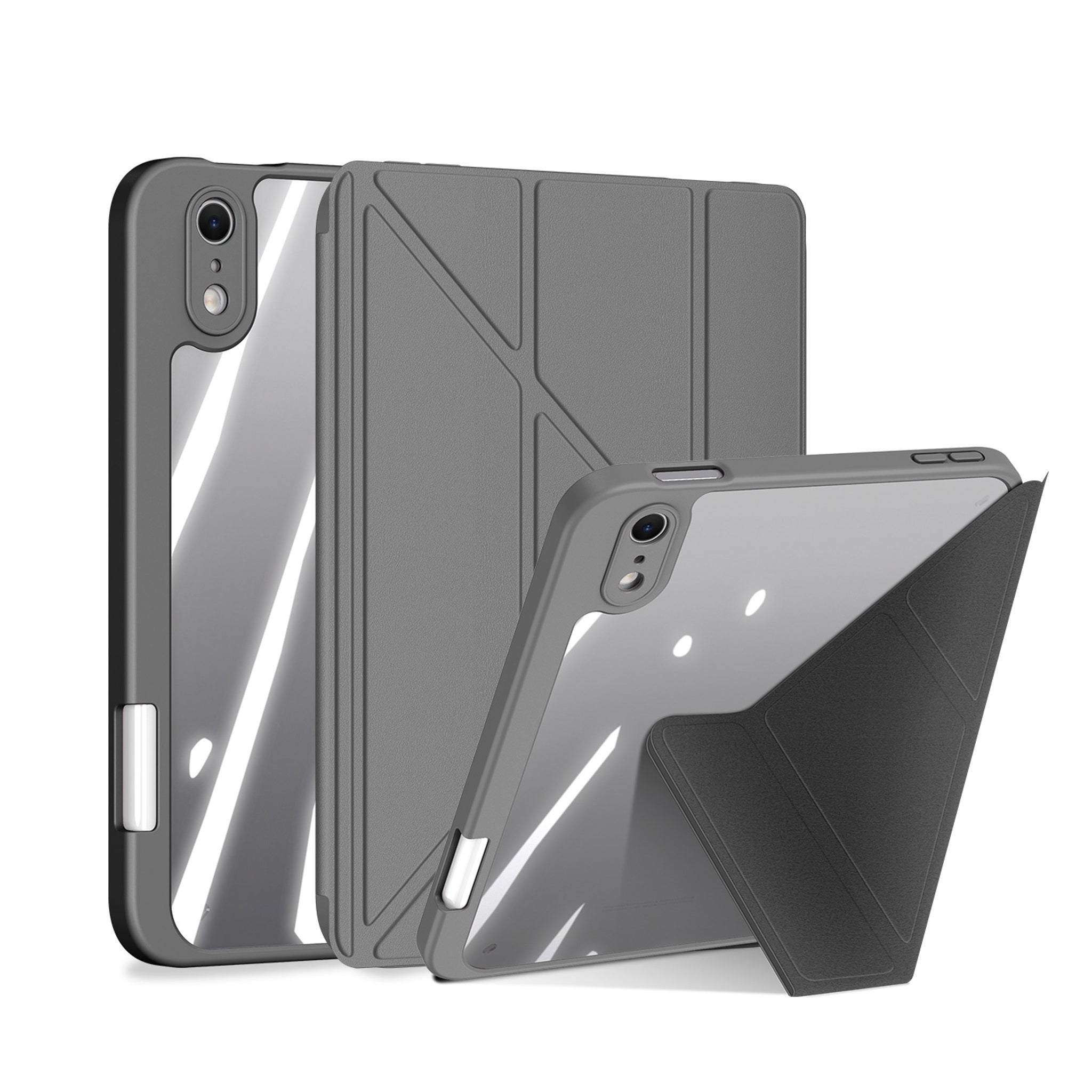 iPad Mini (2026) 8. Gen. DUX DUCIS MAGI Origami Hybrid Flip Cover m. Ståfunktion - Grå