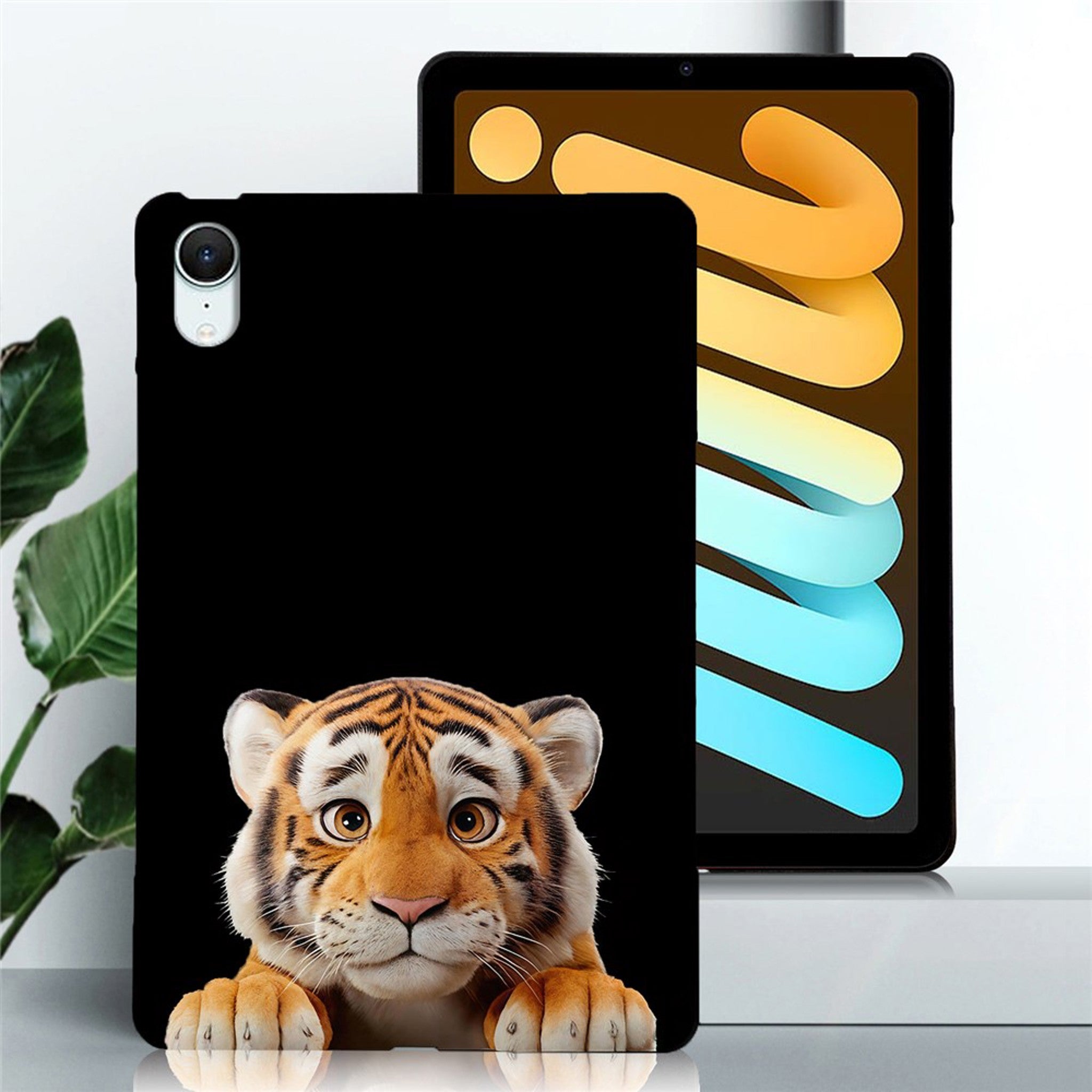 iPad Mini (2026) 8. Gen. EIDERWOOD Fleksibelt Plast Cover - Tiger