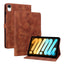 iPad Mini (2026) 8. Gen. EIDERWOOD Blomster Tekstureret Kunstlæder Flip Cover - Brun