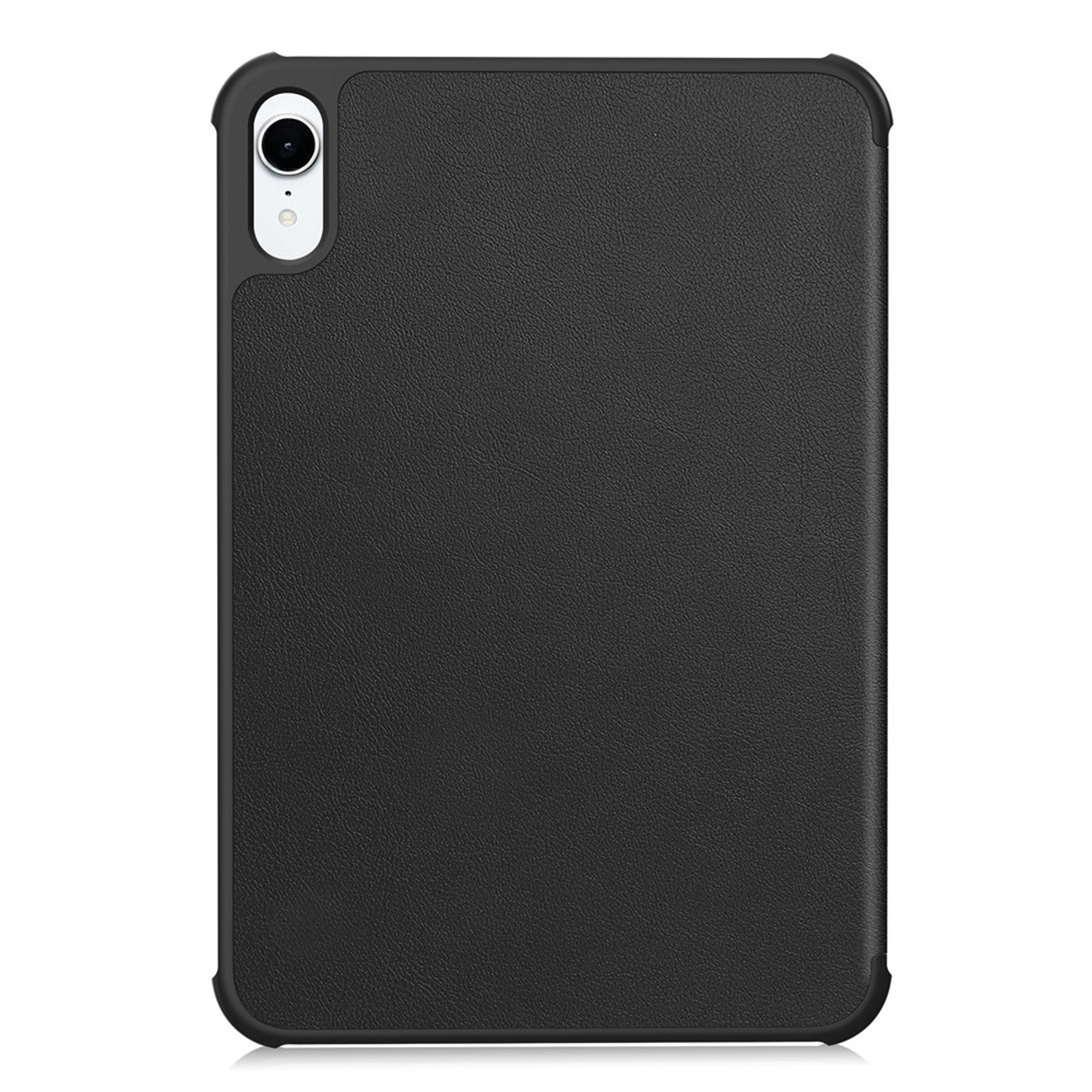 iPad Mini (2026) 8. Gen. EIDERWOOD Kunstlæder Tri-Fold Flip Cover m. Ståfunktion - Sort