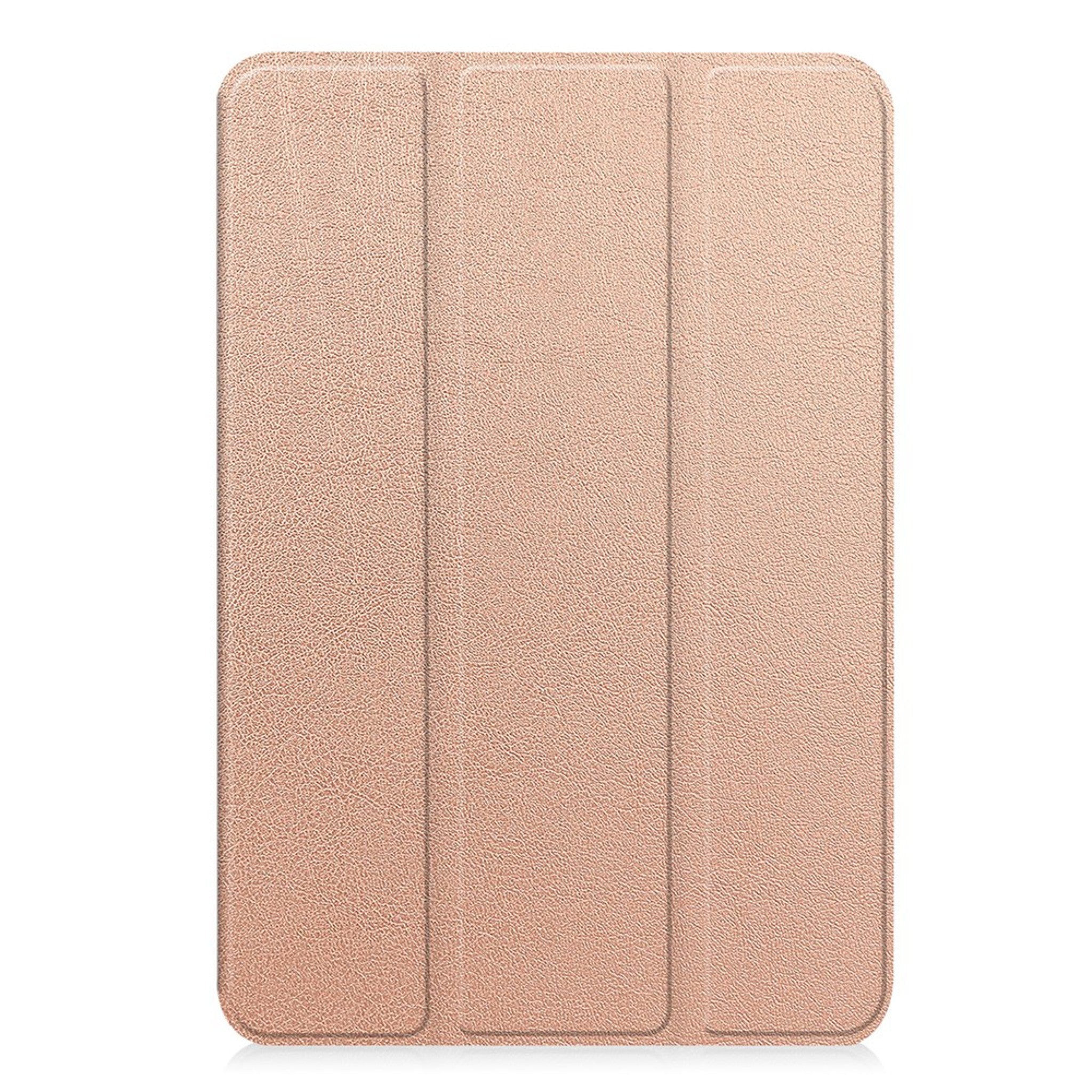 iPad Mini (2026) 8. Gen. EIDERWOOD Kunstlæder Tri-Fold Flip Cover m. Ståfunktion - Rose Gold