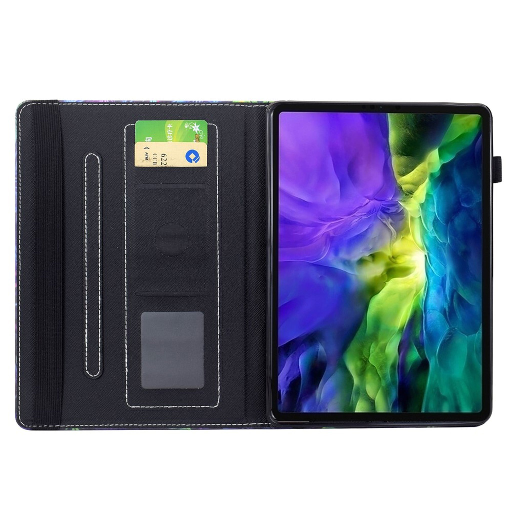 iPad Mini (2026) 8. Gen. EIDERWOOD Kunstlæder Flip Cover m. Kortholder - Sommerfugle