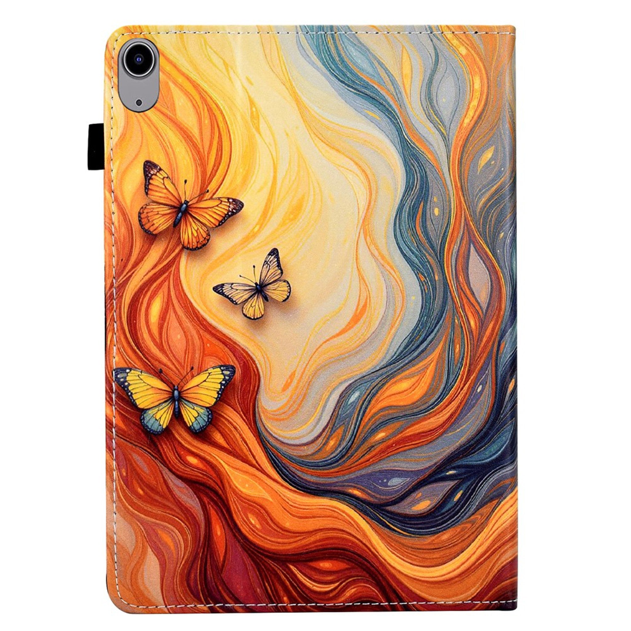 iPad Mini (2026) 8. Gen. EIDERWOOD Kunstlæder Flip Cover m. Kortholder - Sommerfugle