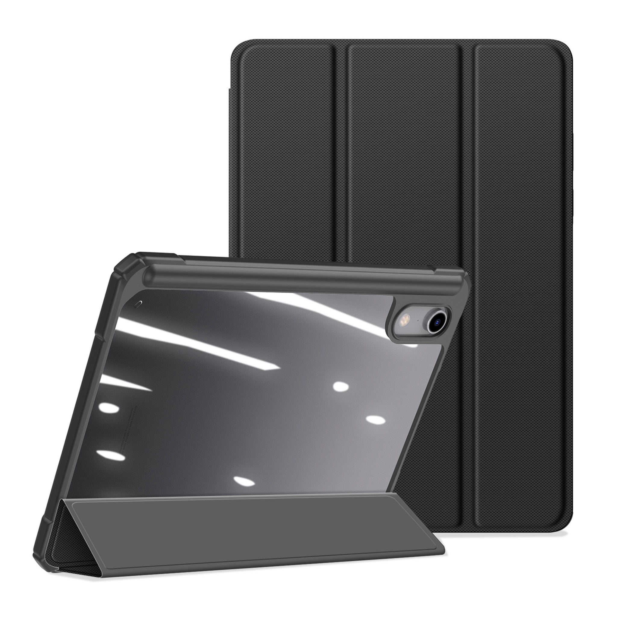 iPad Mini (2026) 8. Gen. DUX DUCIS TOBY Tri-Fold Kunstlæder Flip Cover m. Ståfunktion - Sort
