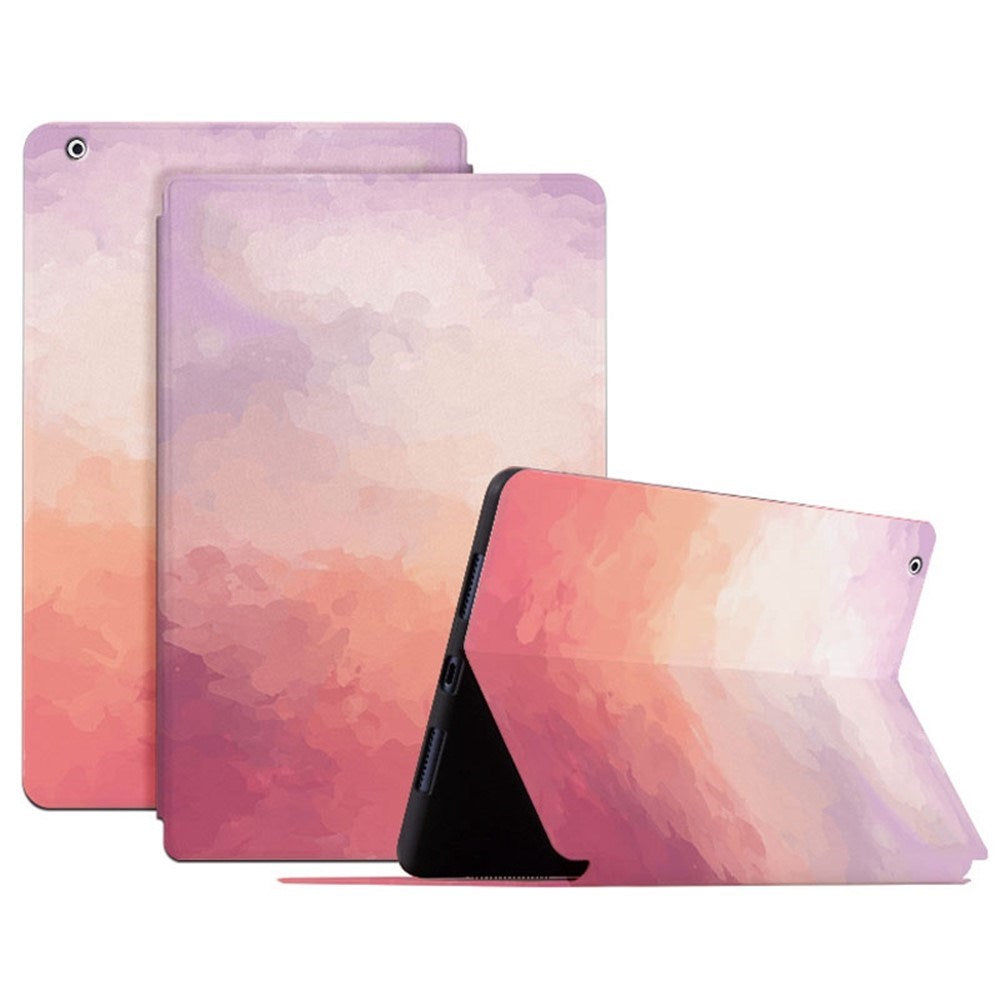 EIDERWOOD iPad 4 / 3 / 2 Kunstlæder Flip Cover m. Mønster - Lyserød