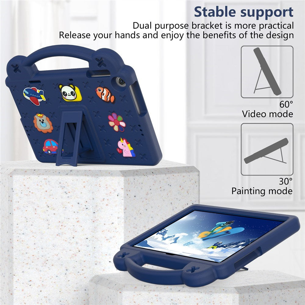 Lenovo Tab M10 (3. Gen) 10.1" (TB-328F/TB-328X) Børne Cover m. Kickstand & Håndholder - Mørkeblå