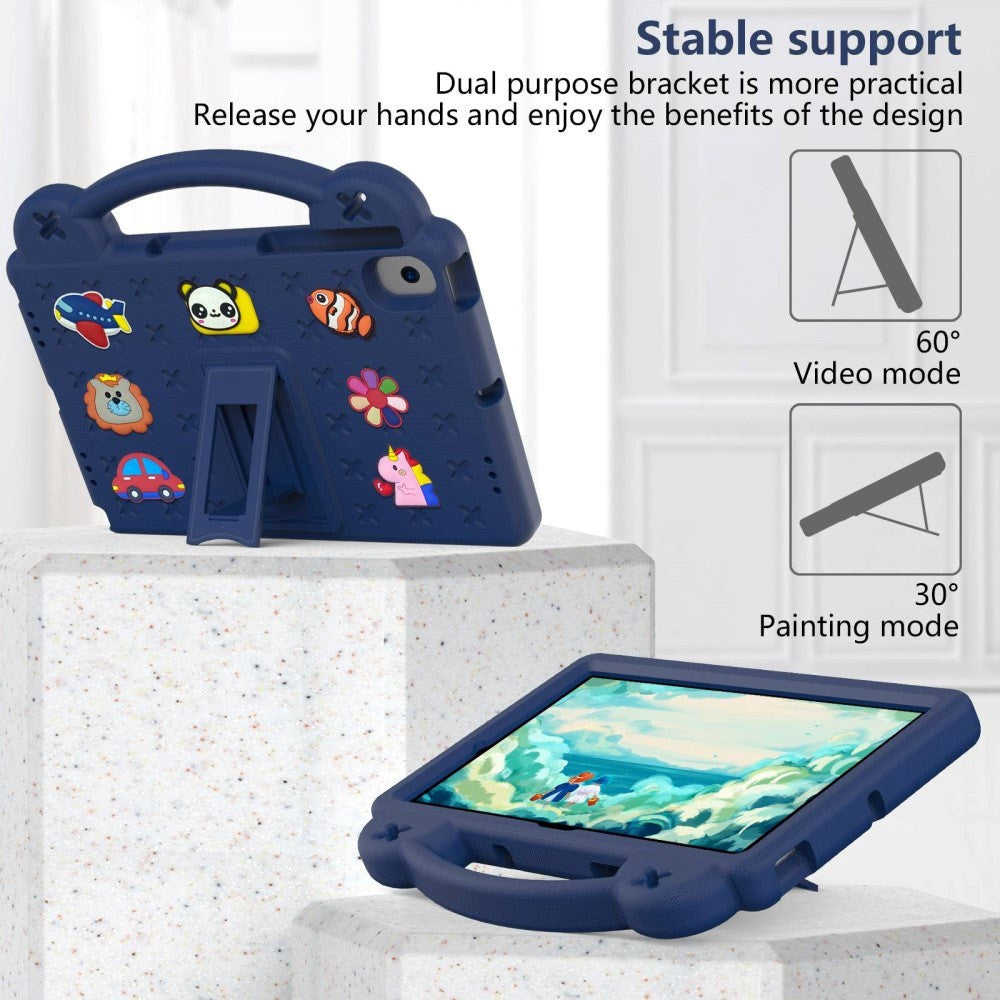 Lenovo Tab M10 (3. Gen) 10.1" (TB-328F/TB-328X) Børne Cover m. Kickstand & Håndholder - Mørkeblå