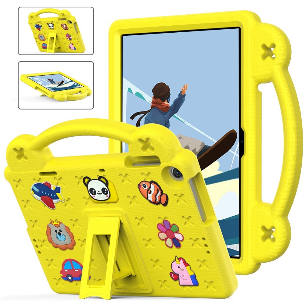 Lenovo Tab M10 (3. Gen) 10.1" (TB-328F/TB-328X) Børne Cover m. Kickstand & Håndholder - Gul