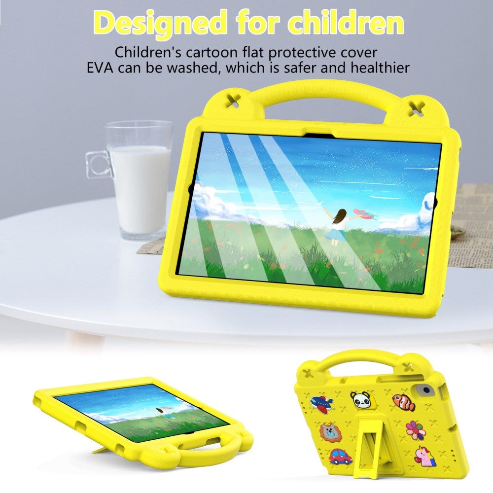 Lenovo Tab M10 (3. Gen) 10.1" (TB-328F/TB-328X) Børne Cover m. Kickstand & Håndholder - Gul