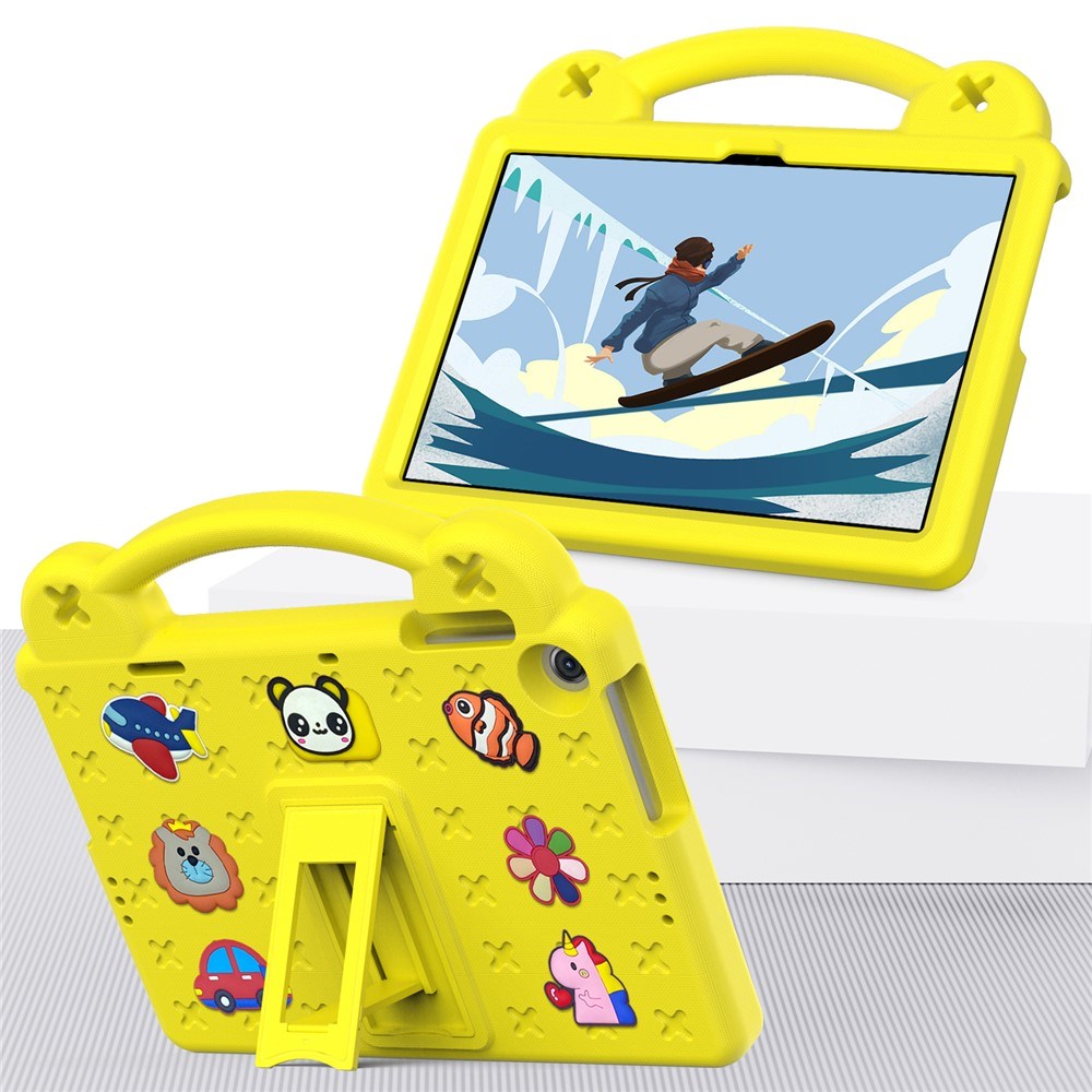 Lenovo Tab M10 (3. Gen) 10.1" (TB-328F/TB-328X) Børne Cover m. Kickstand & Håndholder - Gul