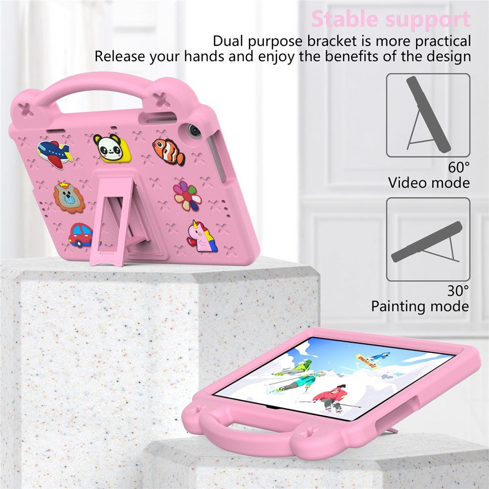 Lenovo Tab M10 (3. Gen) 10.1" (TB-328F/TB-328X) Børne Cover m. Kickstand & Håndholder - Lyserød