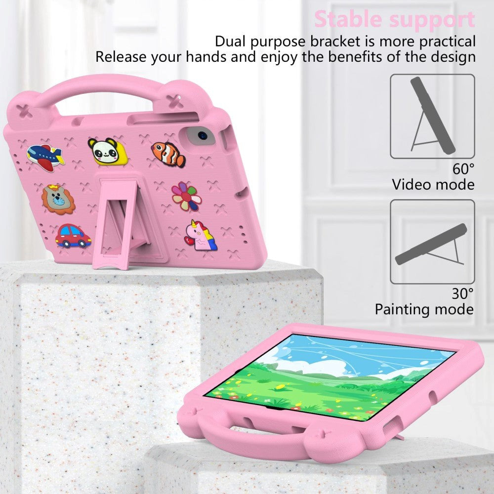 Lenovo Tab M10 (3. Gen) 10.1" (TB-328F/TB-328X) Børne Cover m. Kickstand & Håndholder - Lyserød