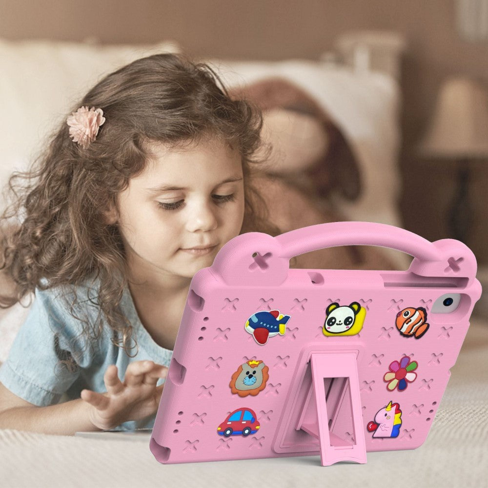 Lenovo Tab M10 (3. Gen) 10.1" (TB-328F/TB-328X) Børne Cover m. Kickstand & Håndholder - Lyserød