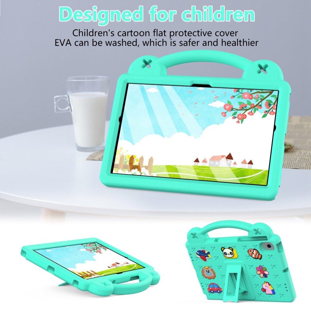 Lenovo Tab M10 (3. Gen) 10.1" (TB-328F/TB-328X) Børne Cover m. Kickstand & Håndholder - Grøn
