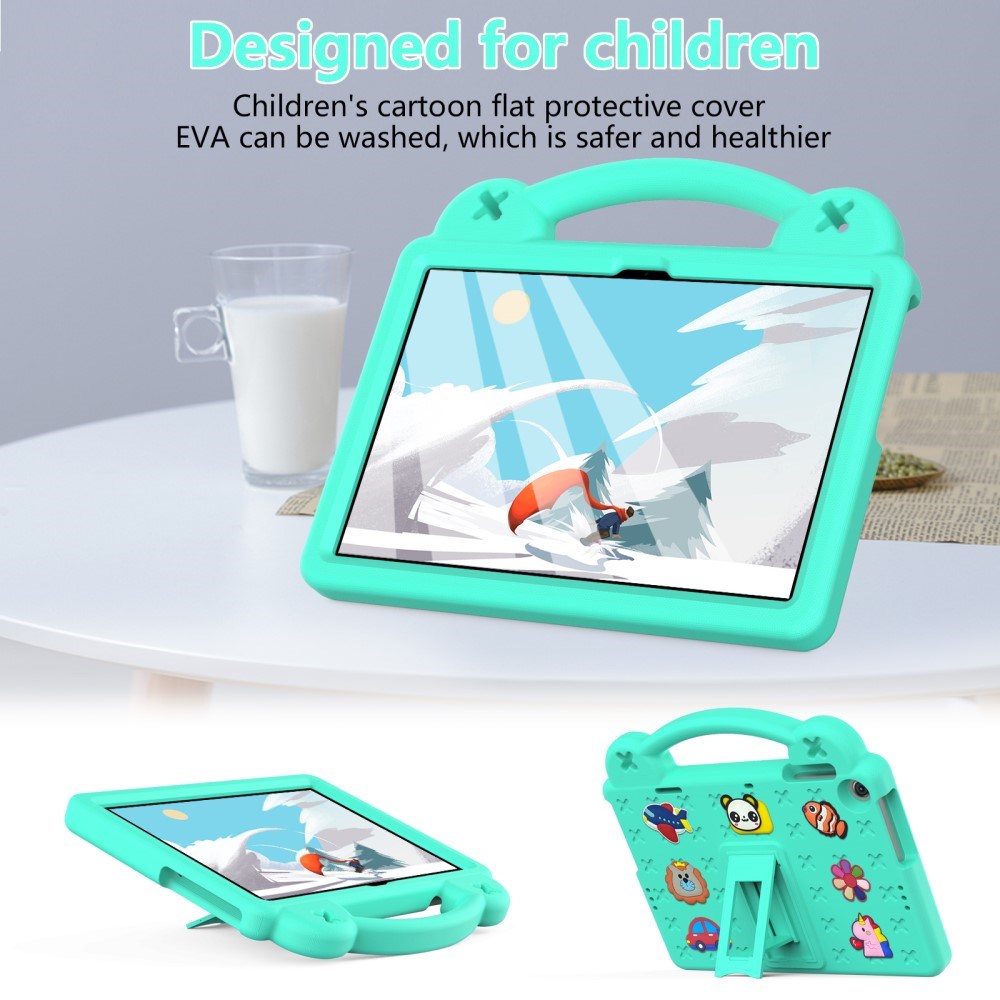 Lenovo Tab M10 (3. Gen) 10.1" (TB-328F/TB-328X) Børne Cover m. Kickstand & Håndholder - Grøn