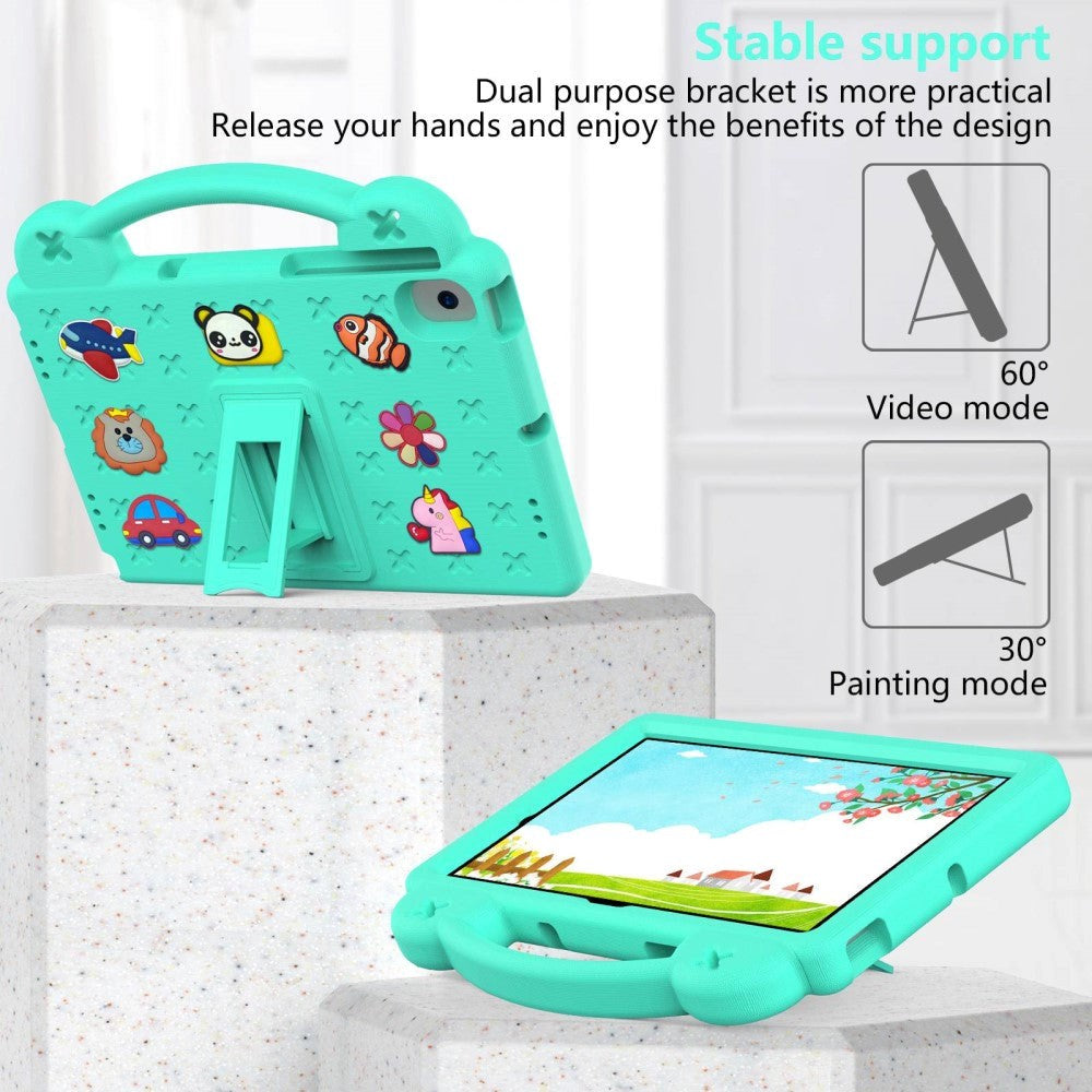 Lenovo Tab M10 (3. Gen) 10.1" (TB-328F/TB-328X) Børne Cover m. Kickstand & Håndholder - Grøn