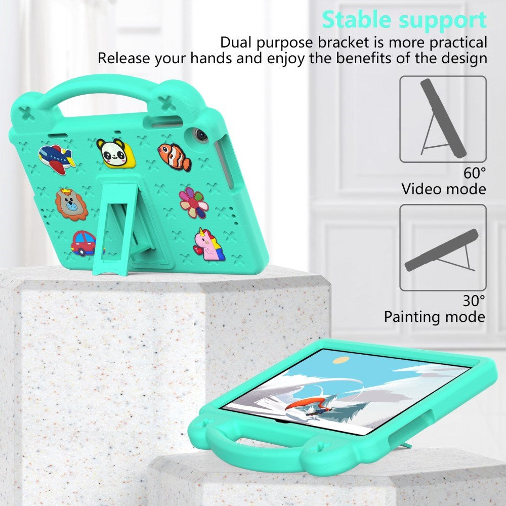 Lenovo Tab M10 (3. Gen) 10.1" (TB-328F/TB-328X) Børne Cover m. Kickstand & Håndholder - Grøn