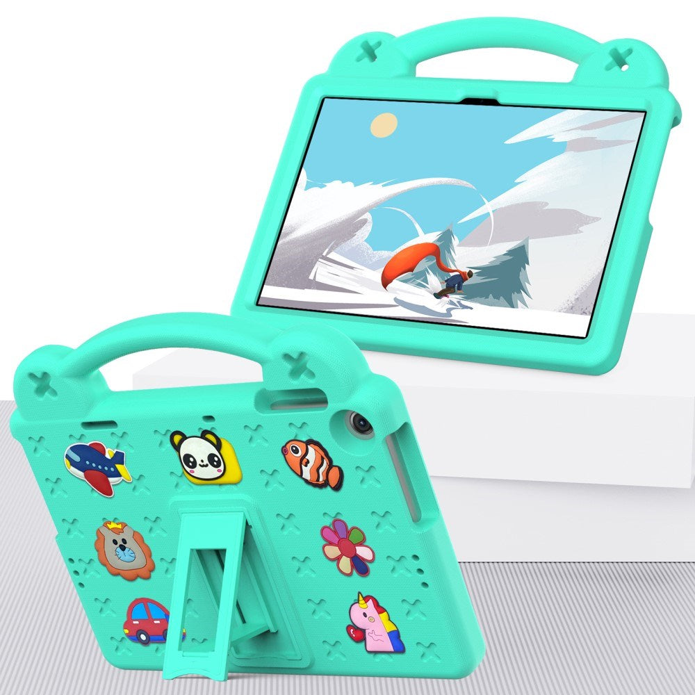 Lenovo Tab M10 (3. Gen) 10.1" (TB-328F/TB-328X) Børne Cover m. Kickstand & Håndholder - Grøn