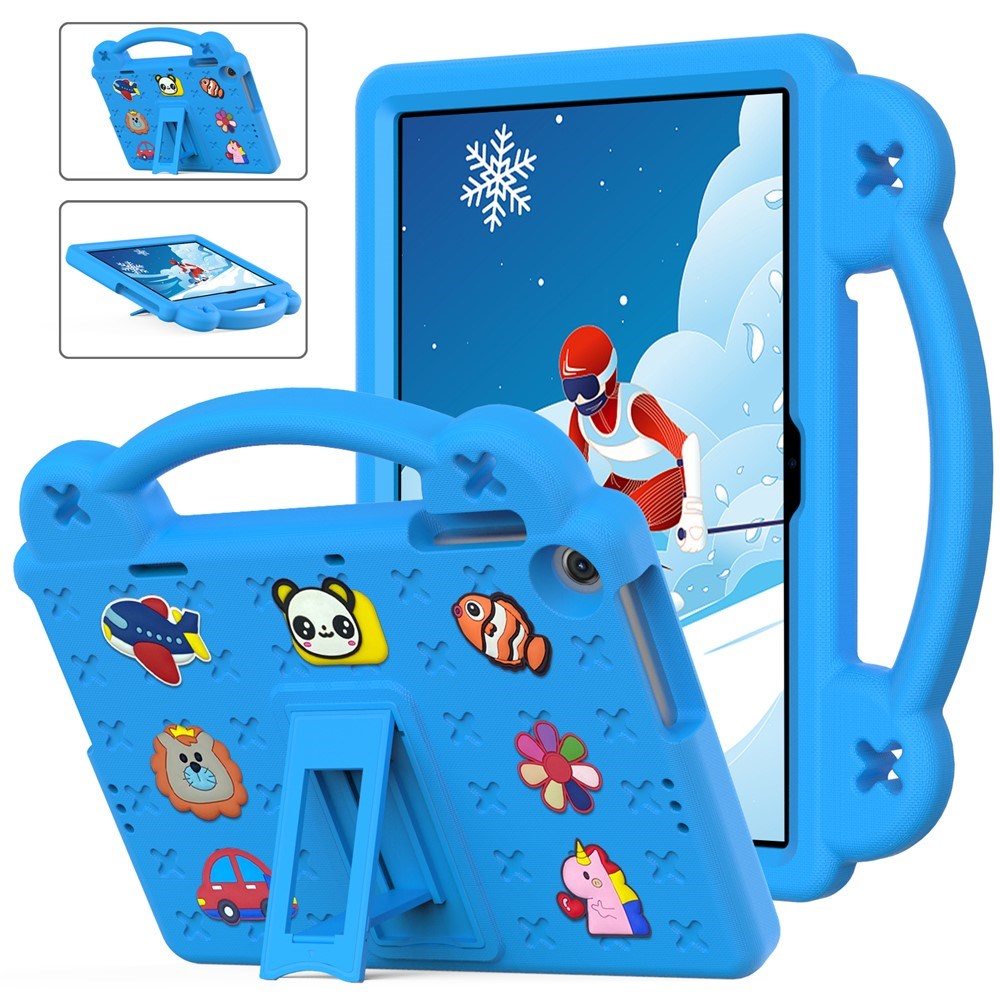 Lenovo Tab M10 (3. Gen) 10.1" (TB-328F/TB-328X) Børne Cover m. Kickstand & Håndholder - Blå