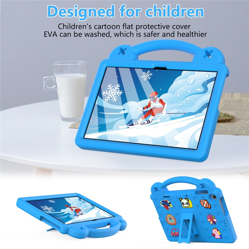 Lenovo Tab M10 (3. Gen) 10.1" (TB-328F/TB-328X) Børne Cover m. Kickstand & Håndholder - Blå